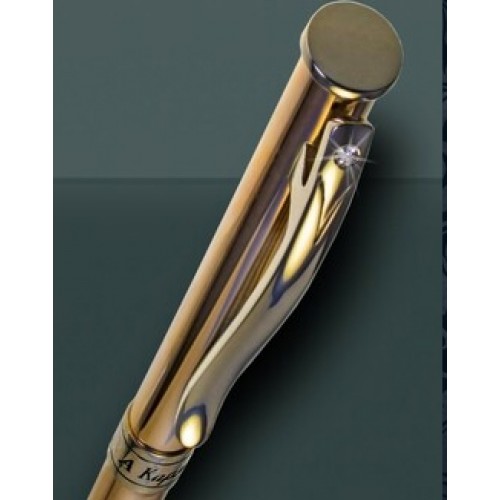Золотая шариковая ручка модель 4